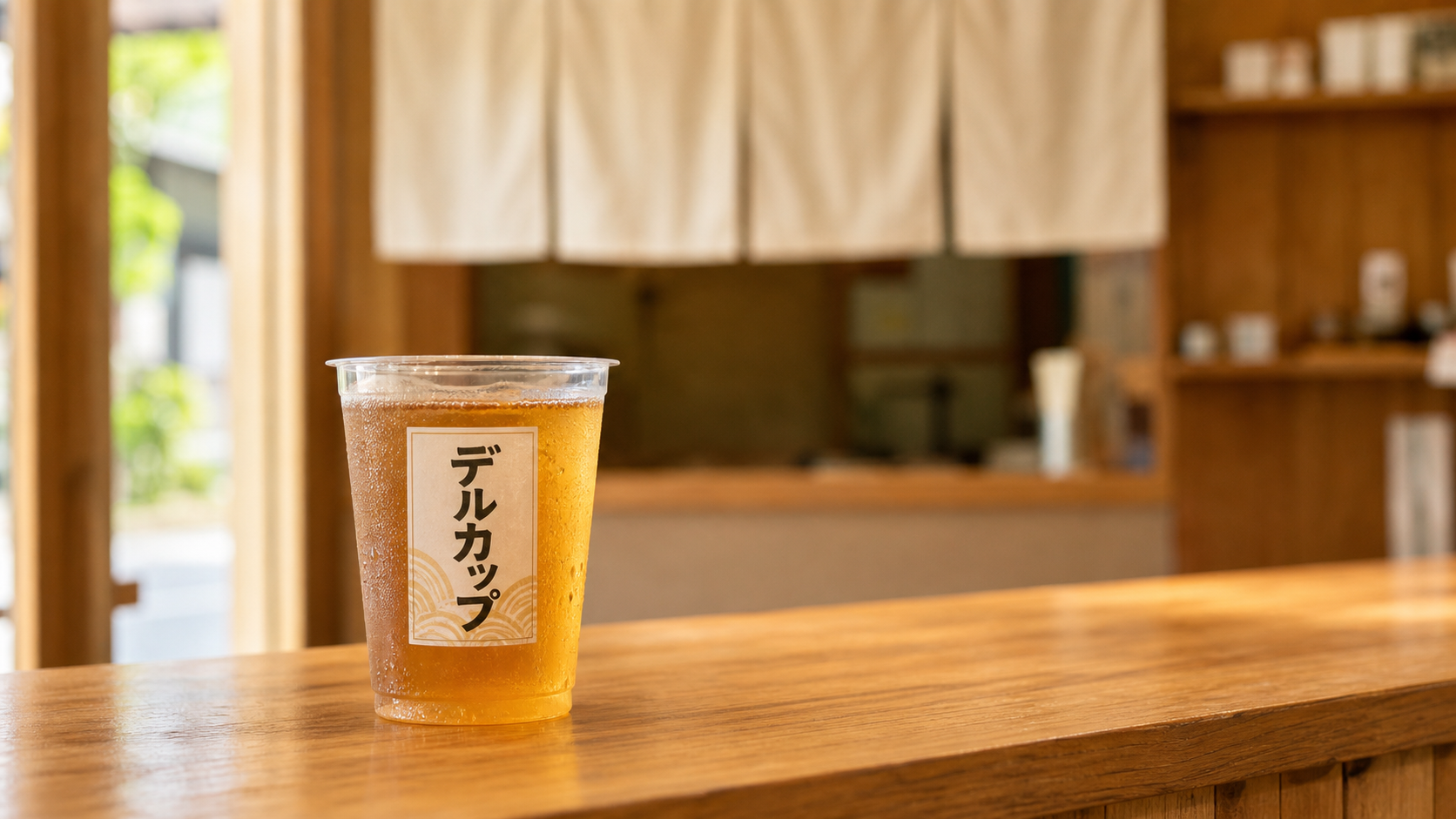 小高さんのお店のカウンターに置かれたデルカップ